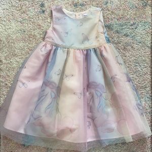 Super cute Whimsical butterfly and unicorn print